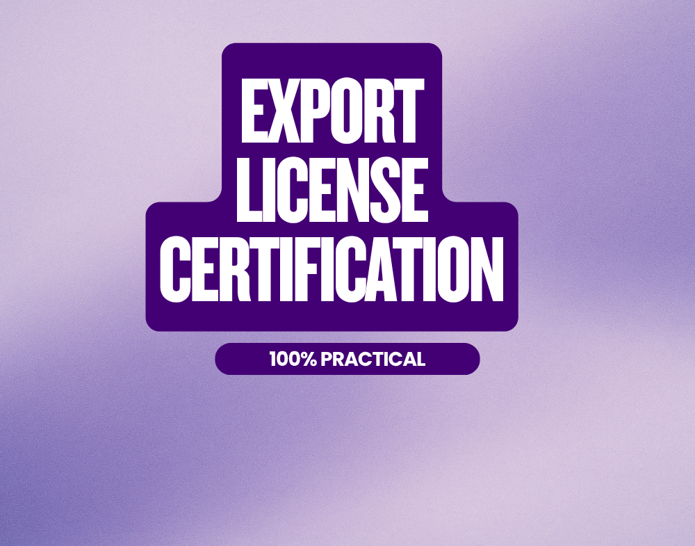 EXPORT LICENSE CERTIFICATION
